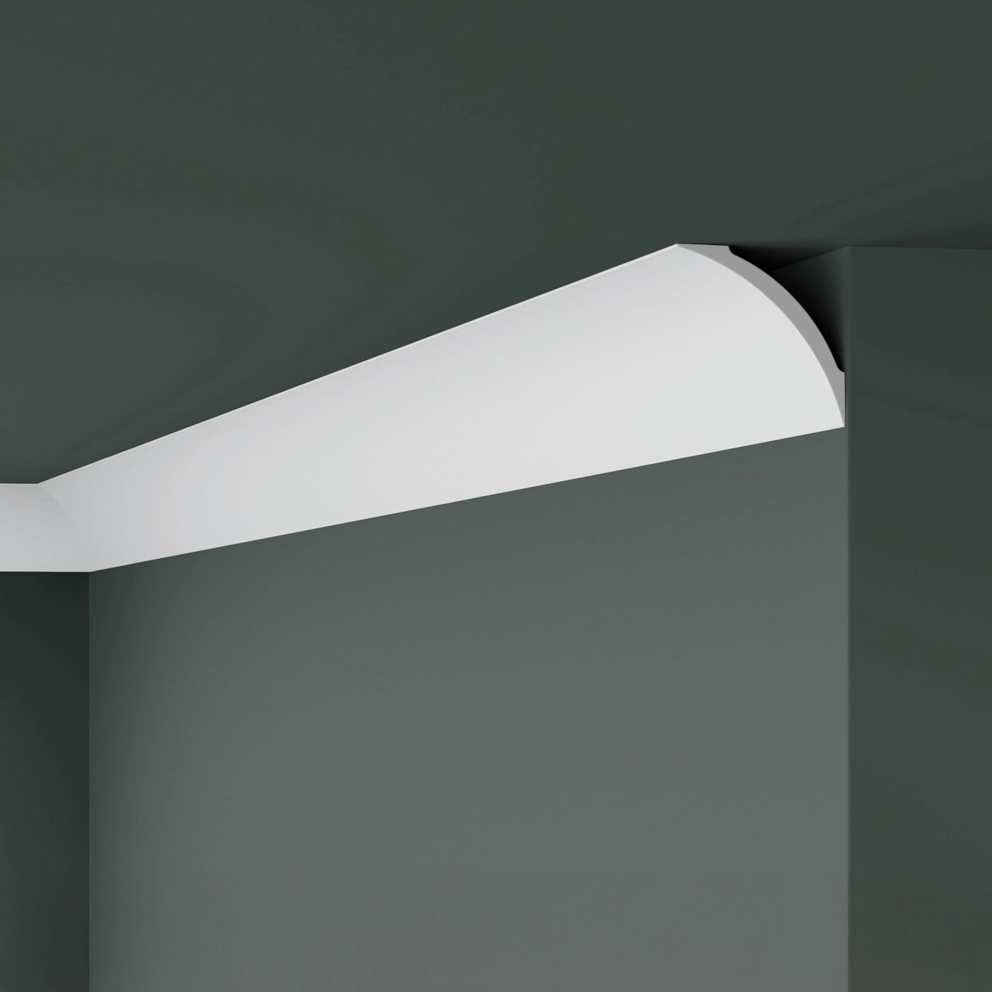 NOMASTYL® NMC 2m Ceiling Coving on plain wall and ceiling Decormania UK